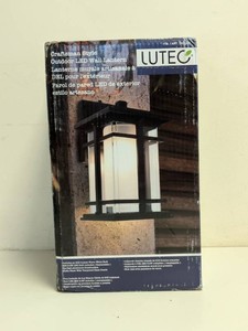 NEW LUTEC CRAFTSMAN STYLE OUTDOOR LED WALL LANTERN