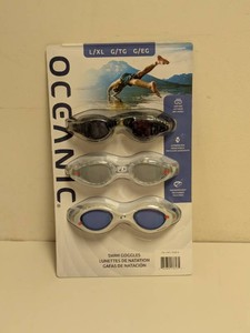 OCEANIC SWIM GOGGLES LXL 3PK