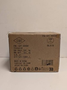 CWC NONSLIP HANGERS BLACK 100CT