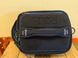 TITAN BY ARCTIC ZONE EXPANDABLE LUNCH COOLER NAVY BLUE