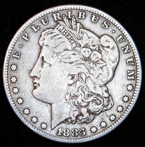 Better Date 1883-S Morgan Silver Dollar, Original Surfaces, VF