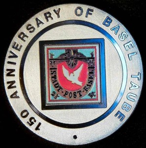 Proof 1995 Equatorial Guinea 1000 Francos Basel Dove Taube, NickelBrass