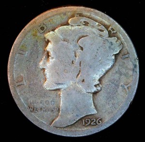 Semi Key 1926-S Mercury Dime