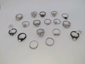 Womens Fashion Rings Lot, Size 7