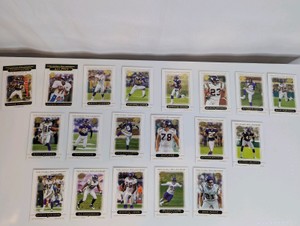 MN Vikings Topps Football Trading Card set, 19