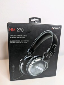 iSound HM-270 wired stereo headphone set, New in Box