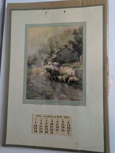 1923 Vintage Calendar, HomeOur Greatest Heritage Artwork