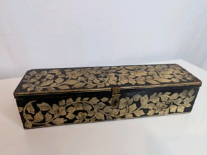 Vintage Wooden Trinket Box, Made in India