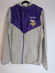 Minnesota Vikings mens full-zip hoodie, Size L, Pre-owned