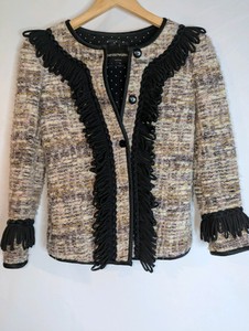 Emporio Armani jacket, beige and black, size 36