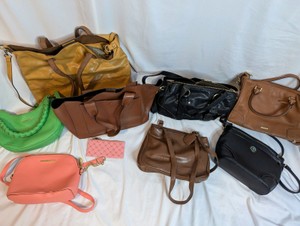 PurseHandbag Reseller Lot of 9, Bentley, Steve Madden, Rebecca Minkoff, Cole Haan, Banana Republic