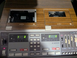 Vintage Sony BM-246 Confer-Corder, a dual-cassette transcription system