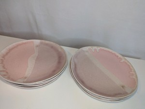 8 Beautiful Blush Pink Anthropologie ceramic plates
