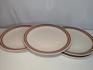 5 Pink with Gold Rim Fishs Eddy,West Elm collab Plates