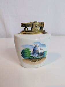 Vintage Washington DC ceramic table lighter