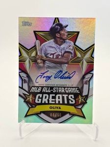 2025 Topps MLB All Star Game Greats Tony Oliva Autograph Variation Card, Serial #d 450 RARE LOW NUMBER