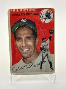 1954 Topps Phil Rizzuto Vintage Baseball Card, New York Yankees Legend