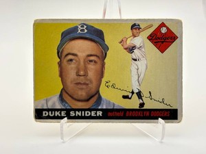 1955 Topps Duke Snider Vintage Baseball Card, MLB Hall of Famer