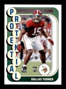 2024 Score - Protential Dallas Turner #17 (RC) Rookie Card