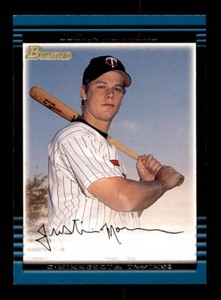 2002 Topps Justin Morneau Rookie Card Minnesota Twins Legend