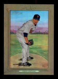 2007 Topps Turkey Red - Johan Santana Gold Parallel Refractor Serial #d 999