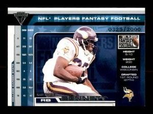 2001 Pacific Private Stock Titanium - Nfl Players Fantasy Football Michael Bennett 2000 (RC)