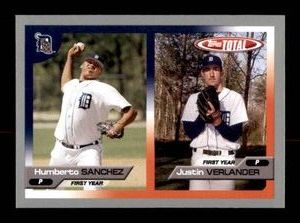 2005 Justin Verlander Topps Total Rookie Card