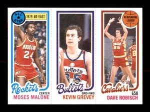 1980 Topps NBA Card Moses Malone All Star Card Vintage Basketball