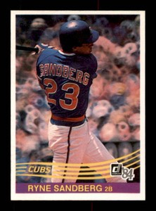 1984 Donruss - Ryne Sandberg #311 2nd Year Card