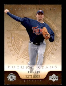 2005 Upper Deck Scott Baker Future Stars Rookie Card Serial #d 799