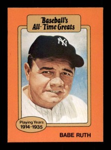 Babe Ruth Baseballs All-Time Greats Card
