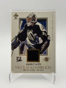 2002-03 Pacific Private Stock Reserve - Nikolai Khabibulin #143 1475 (MEM) Jersey Card
