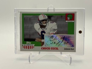 2005 Topps All American Retired Edition - Autographs Chuck Cecil #A-CCE (AU)