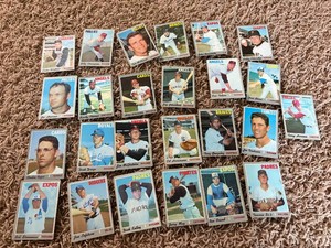 1970 Topps Vintage Baseball Card Lot, Mostly Poor Condition