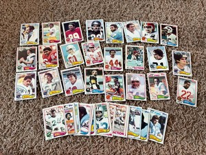 Vintage Football Card Lot, Mix of Conditions