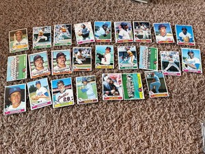 1979 Topps Vintage Baseball Card Lot, Mostly Poor Condition