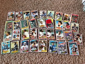 Vintage Football Card Lot, Mix of Years and Conditions