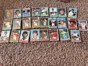 1976 Topps Vintage Baseball Card Lot, Mostly Poor Condition