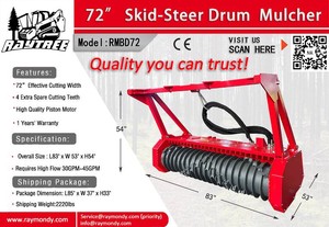 2026 Ray Tree Skid Mount Drum Mulcher
