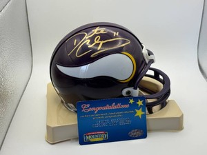 Daunte Culpepper Autographed Mini Helmet Minnesota Vikings Certified Authenticated Autograph NFL