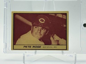 Pete Rose Rare Milk Duds Carton Card, Hard to Find in Great Shape Without Creases, Hand Cut Card, Great Centering