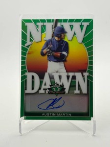 2020 Leaf Valiant Austin Martin Rookie Card Autograph Serial #d 9599 Minnesota Twins Up and Coming Player