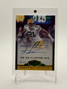 2018 Panini Plates and Patches Ha Ha Clinton-Dix Autographed Card Low Serial #d 315 Green Bay Packers