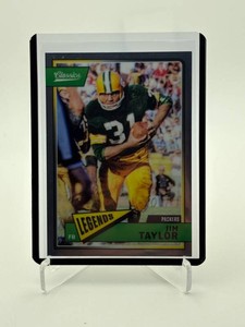 2018 Panini Classics Football Card Jim Taylor Parallel Card