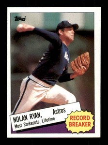 1985 Topps - Record Breaker Nolan Ryan #7