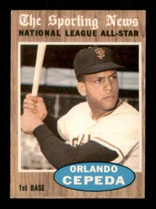 1962 Topps - All-Star Orlando Cepeda #390 All-Star