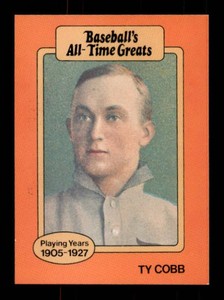 Ty Cobb Baseballs All-Time Greats Baseball Card