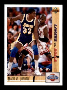 1991-92 Upper Deck - Classic Confrontation Michael Jordan, Magic Johnson #34