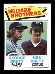 1977 Topps Big League Brothers George Brett and Ken Brett