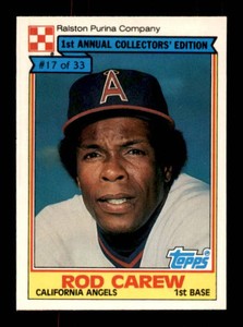 1984 Topps Ralston Purina - Rod Carew #17